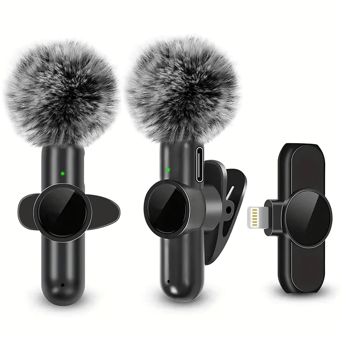 Plug and play wireless lavalier microphone for vlogging with ultra-low latency and noise reduction for iPhone Android and USB-C devices - modern content creator solution Canada