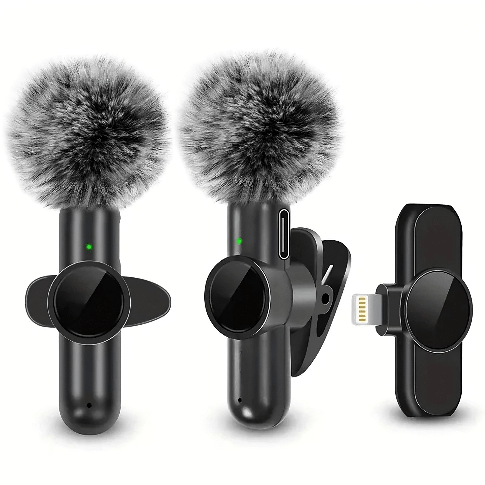 Plug and play wireless lavalier microphone for vlogging with ultra-low latency and noise reduction for iPhone Android and USB-C devices - modern content creator solution Canada