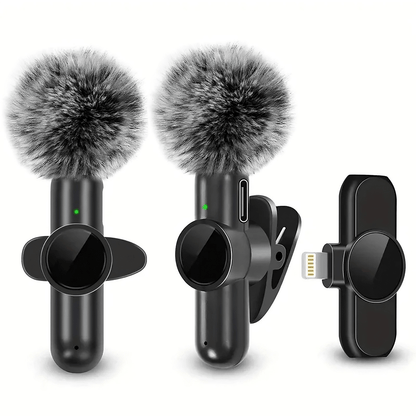 Plug and play wireless lavalier microphone for vlogging with ultra-low latency and noise reduction for iPhone Android and USB-C devices - modern content creator solution Canada