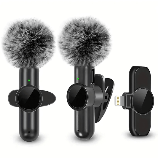 Plug and play wireless lavalier microphone for vlogging with ultra-low latency and noise reduction for iPhone Android and USB-C devices - modern content creator solution Canada