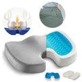 Cooling Gel Seat Cushion — Orthopedic Memory Foam Cushion for Tailbone & Sciatica Pain Canada