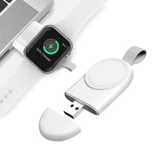 Portable Apple Watch Charger — Magnetic USB-C Keychain Charger for Apple Watch Travel