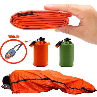 Emergency Sleeping Bag — Mylar Thermal Survival Bag, Waterproof & Windproof