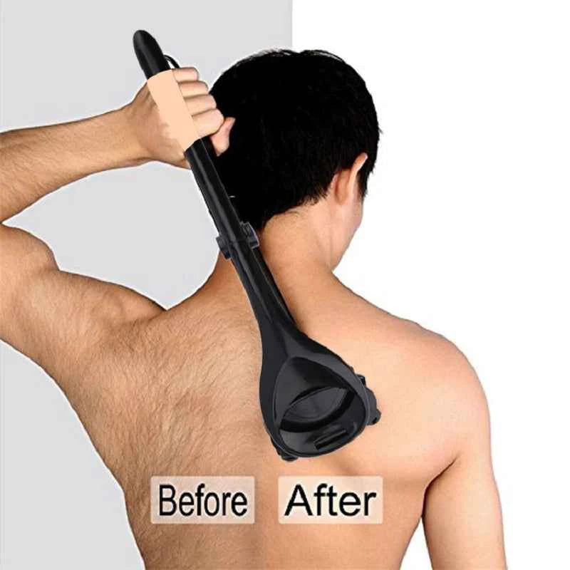 Back and Body Shaver — Long-Handle Electric Shaver for Hard-to-Reach Back Hair Removal