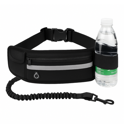 Hands-Free Dog Leash — Waist Belt Running Leash for Active Dog Owners and Joggers