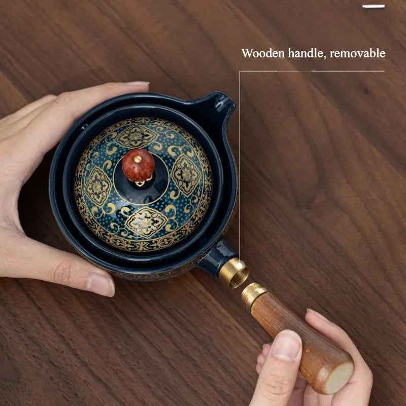 Ceramic Rotating Teapot SBDS WORD