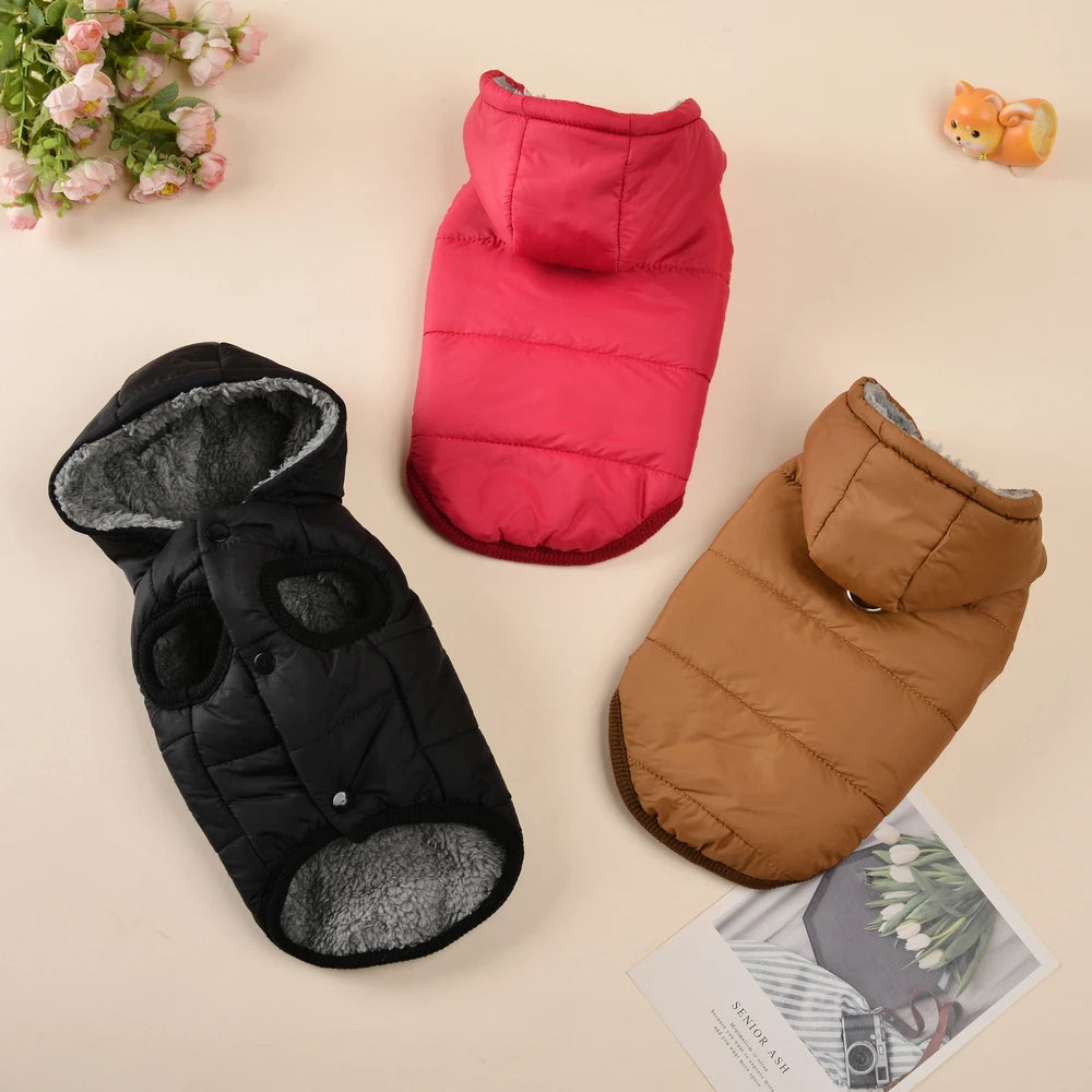 Cozy Hooded Pet Jacket SBDS WORD