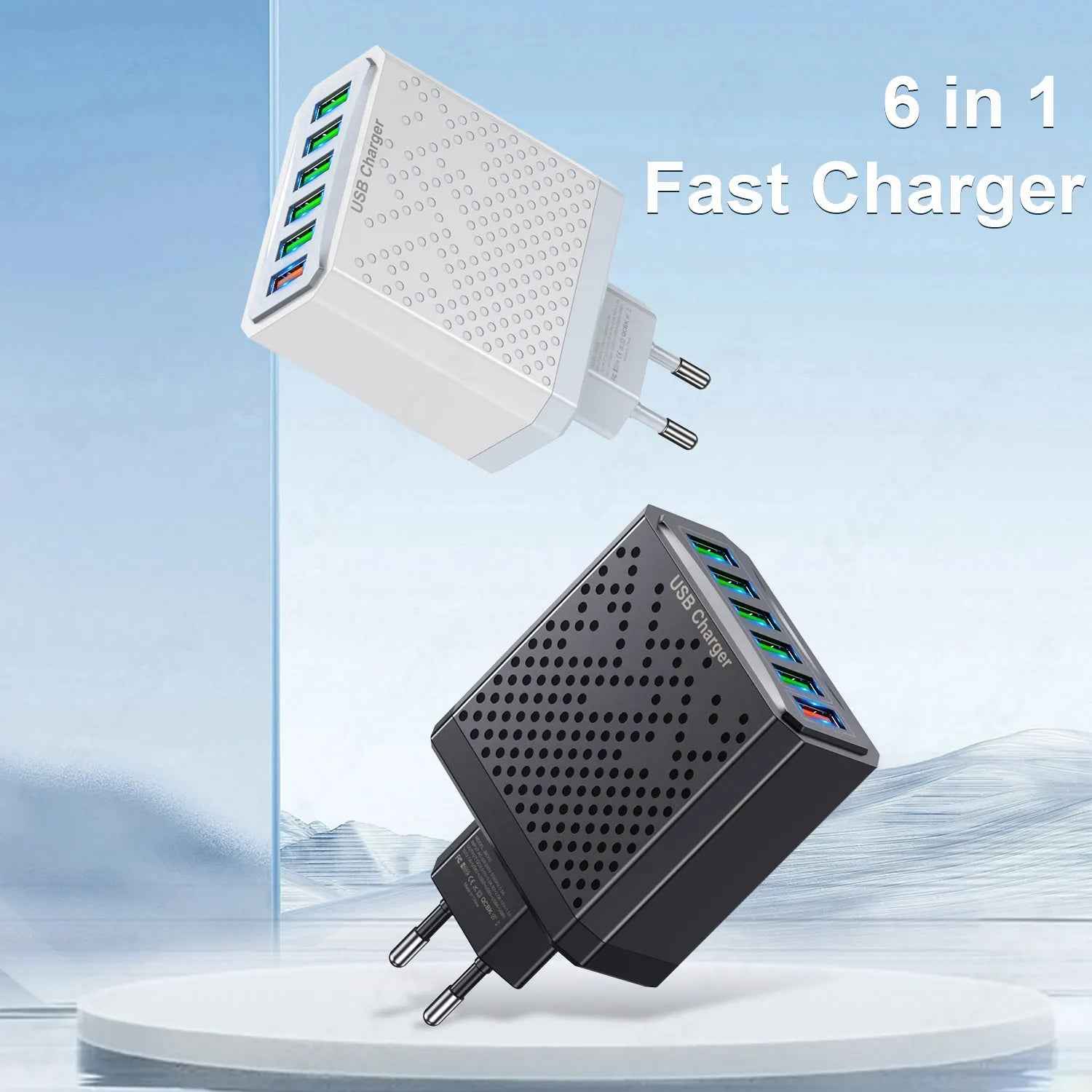 6 in 1 USB Charger SBDS WORD