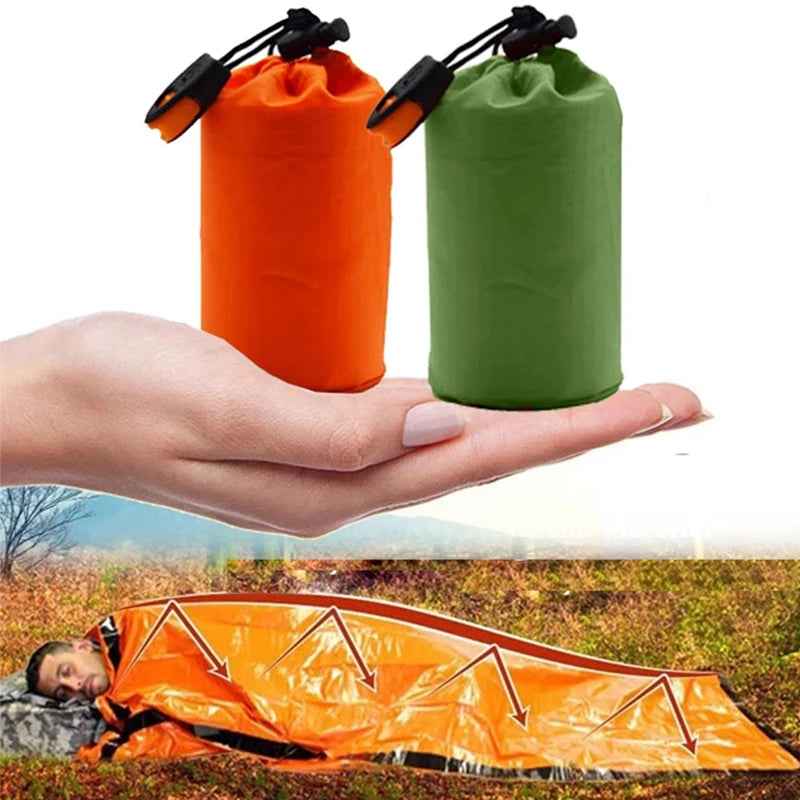 Emergency Sleeping Bag — Mylar Thermal Survival Bag, Waterproof & Windproof