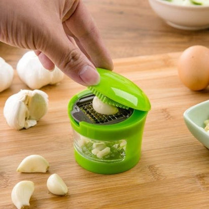 Garlic Dicer & Peeler — 2-in-1 Mincer with Interchangeable Blades Canada SBDS WORD