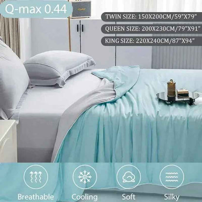 Cooling Blanket — Double-Sided Summer Blanket for Hot Sleepers, Twin & Queen