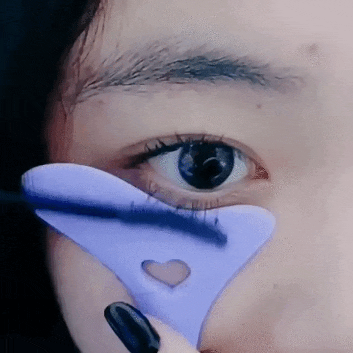 2x Silicone Eyeliner Makeup Stencil SBDS WORD