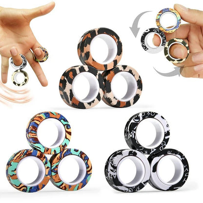 Magnetic Rings Fidget Toy - SBDS WORDTR-10381ADHD toyanxiety relieffidget toy