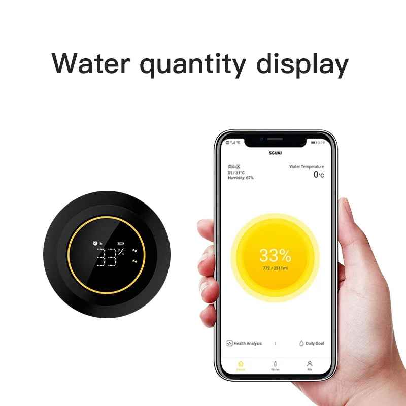 Smart Tuya Water Bottle — Bluetooth Hydration Tracker with Temperature Display