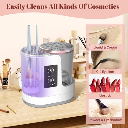 3 in 1 Electric Makeup Brush Cleaner - SBDS WORDTR-7865beauty toolbrush cleaning machinebrush dryer