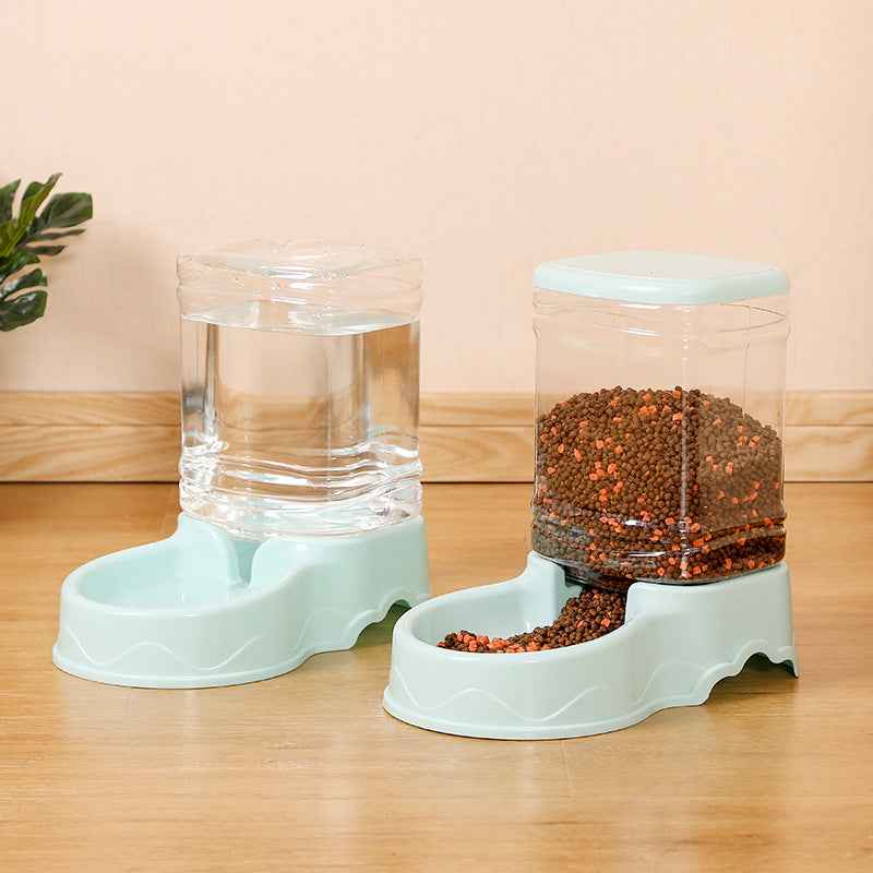 2-in-1 Automatic Pet Feeder and Water Dispenser — Self-Refilling Food and Water Bowl for Dogs and Cats