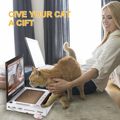 Cat Scratching Board Laptop SBDS WORD