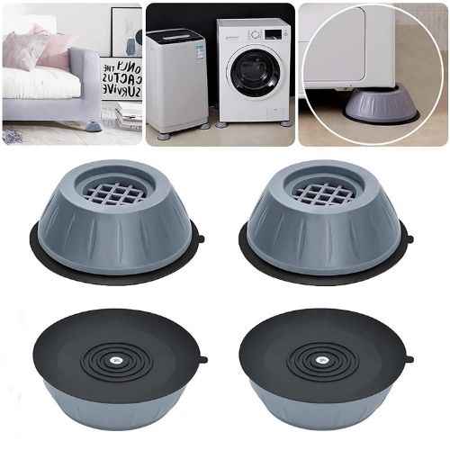 Anti-Vibration Pads for Washing Machine — 4-Pack Rubber Noise Reducer