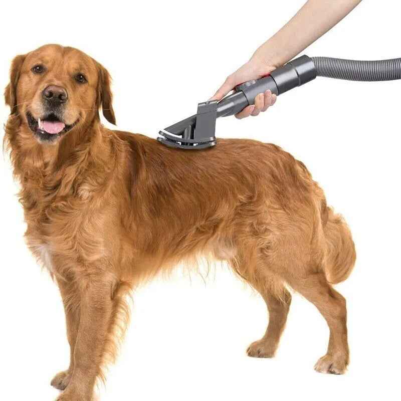 Pet Grooming Vacuum Attachment for Dyson — Groom and Vacuum Dog or Cat Hair Simultaneously