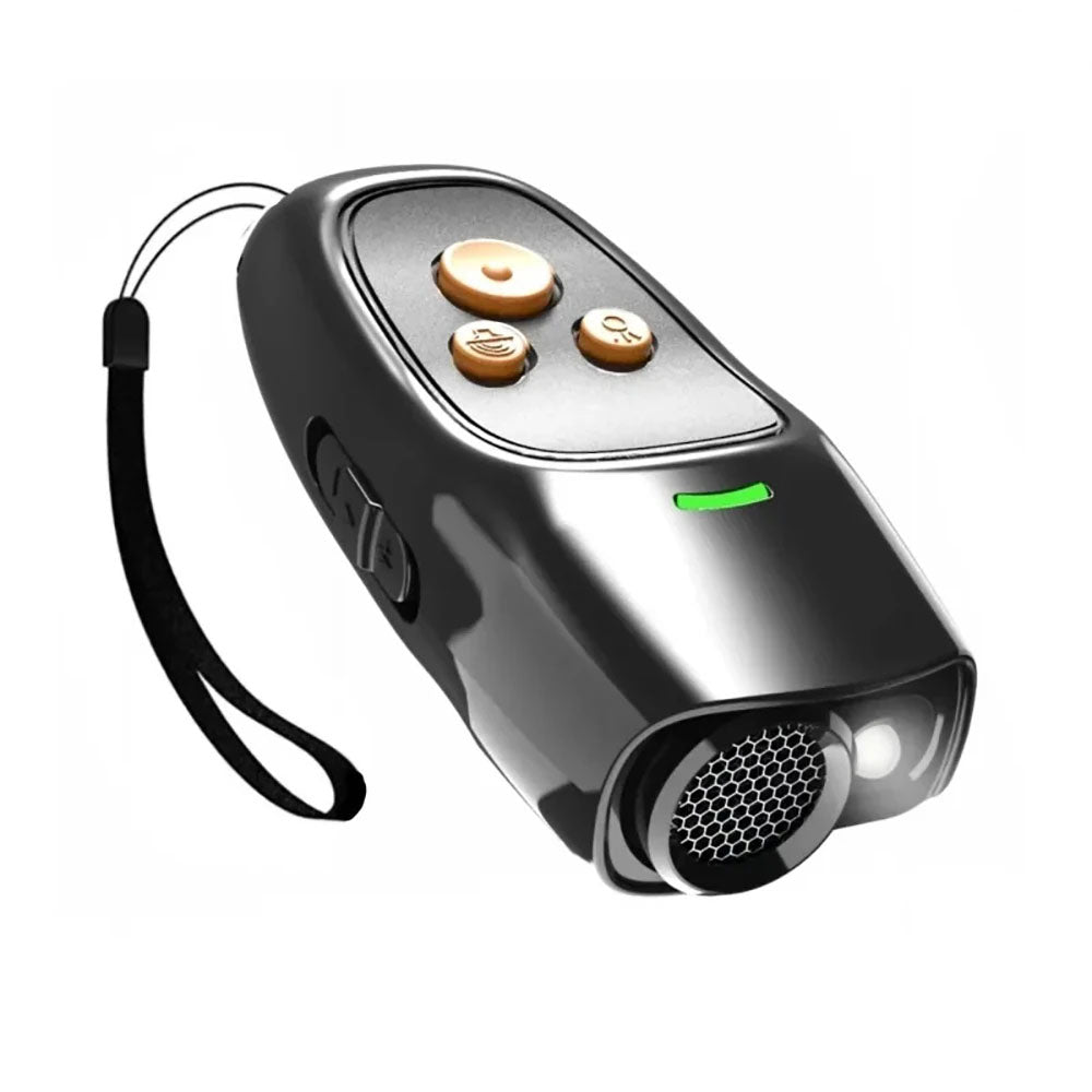 Anti bark ultrasonic trainer in black stopping excessive dog barking indoors - SBDS WORD Canada
