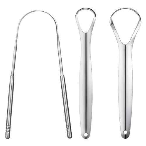 Tongue Scraper Brush — Remove Bacteria and Bad Breath at the Source With Daily Use