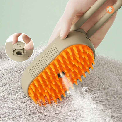 3-in-1 Cat Steam Brush Upgraded — Steam Grooming & Hair Removal, Rechargeable