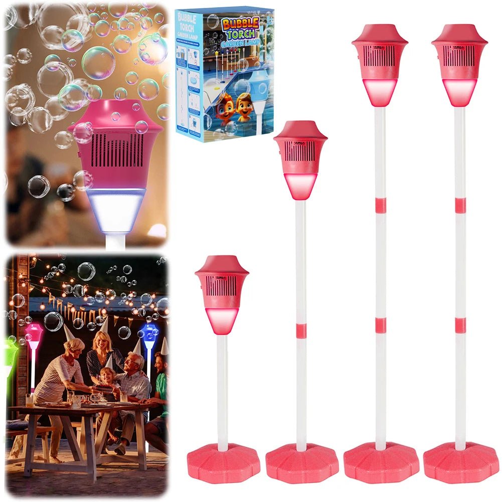 Standing Bubble Machine for Kids – LED Lights & Music Outdoor Toy - SBDS WORDTR-10696birthday toybubble machinekids outdoor toy