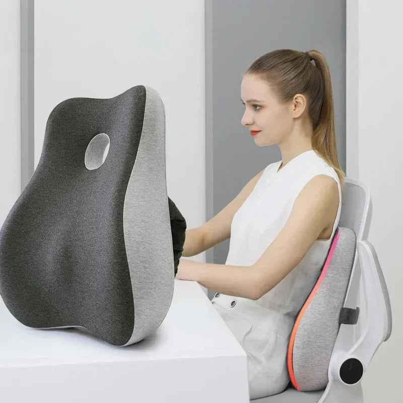 Memory Foam Office Chair Cushion lumbar coccyx support SBDS WORD Canada
