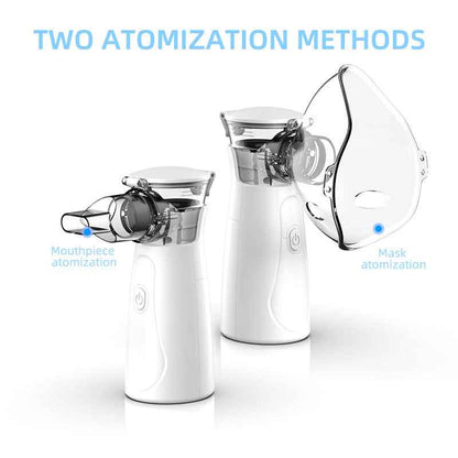 Handheld Nebulizer — Portable Mesh Inhaler for Colds, Asthma & Respiratory Relief