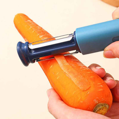 2-in-1 Fruit Peeler & Knife Sharpener — Stainless Steel Kitchen Tool Canada SBDS WORD