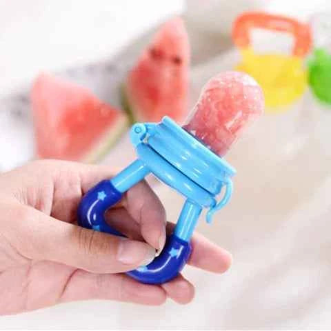 3x Silicone Baby Fruit Feeder — BPA-Free Teething Food Pouch Set