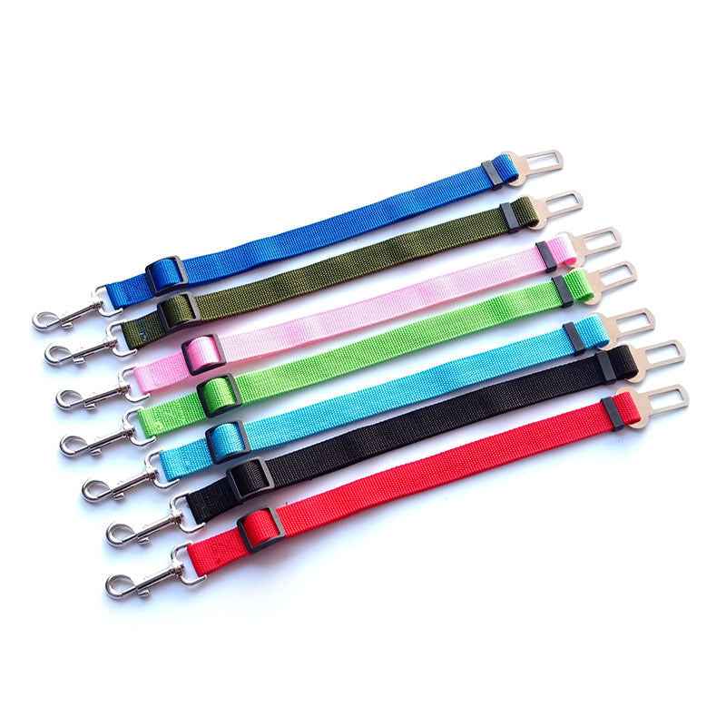 Pet Car Seat Belt — Adjustable Safety Harness Seatbelt for Dogs