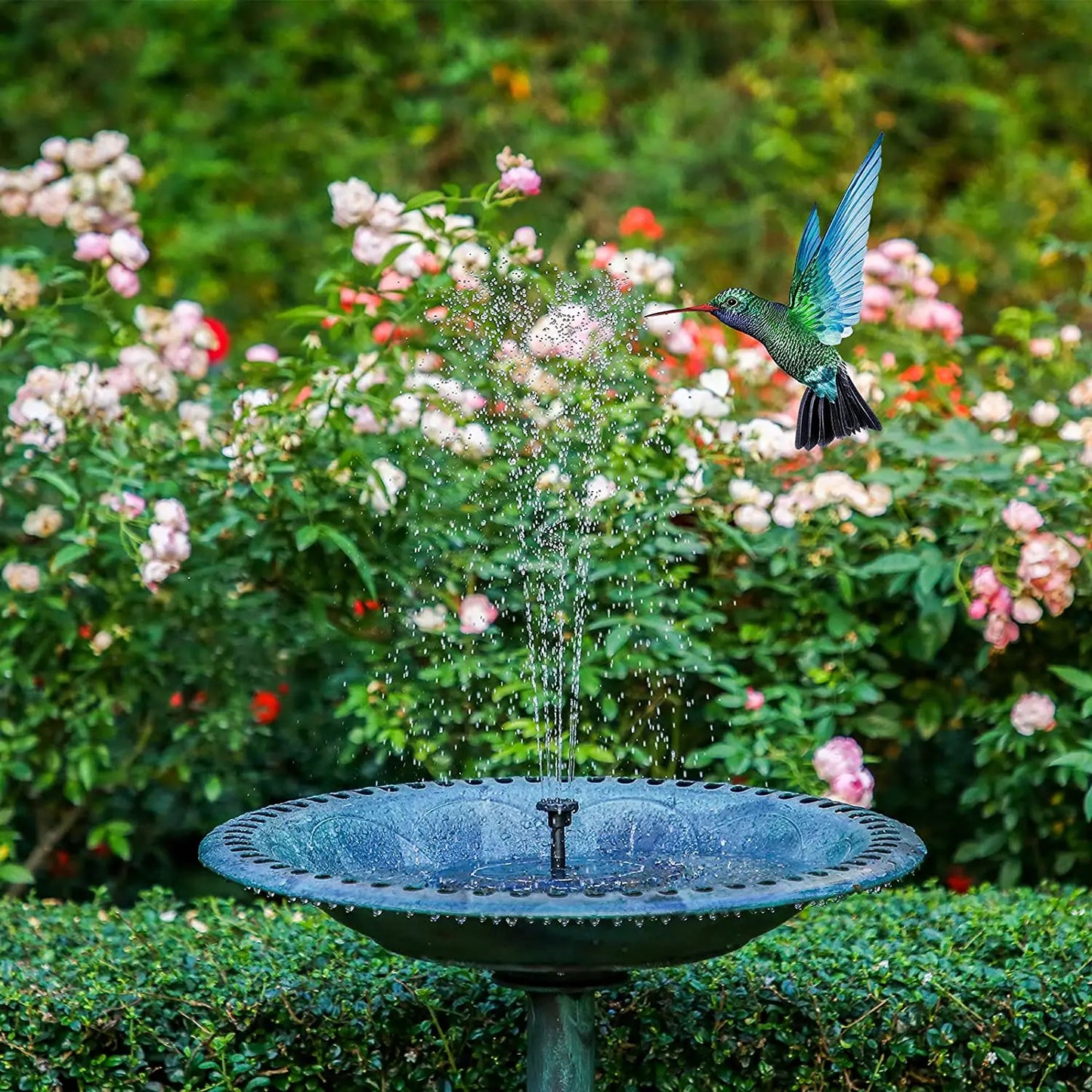 Solar Water Fountain - SBDS WORDTR-10671bird bath fountaingarden fountainoutdoor water feature