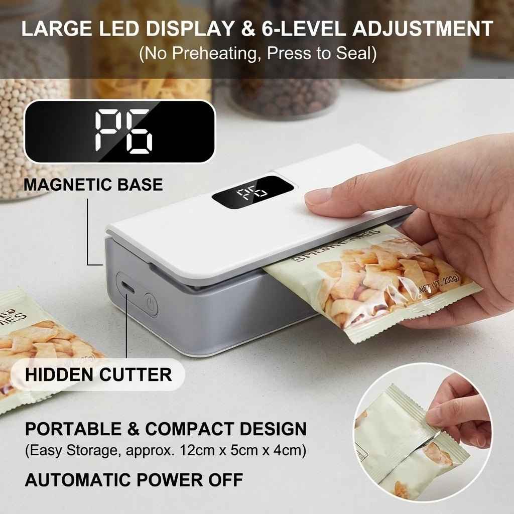 Kitchen Bag Sealer - SBDS WORDTR-10535bag sealerfood freshnessfood storage