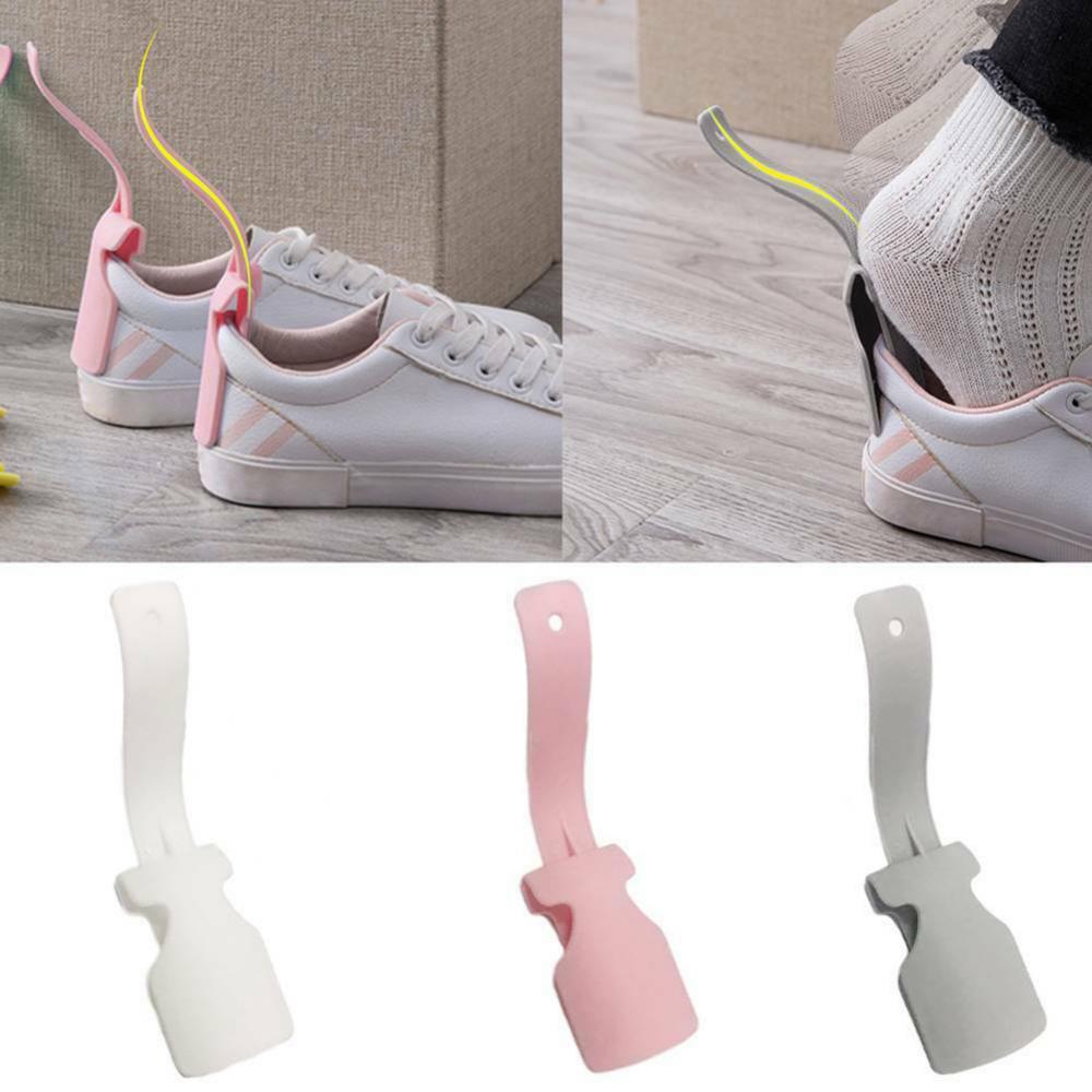 2x Lazy Shoe Helper — No-Bend Long Handle Shoe Horn for Seniors & Back Pain SBDS WORD