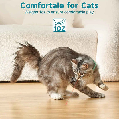 Laser Cat Collar — Automatic Rotating Laser Toy Collar for Indoor Cats