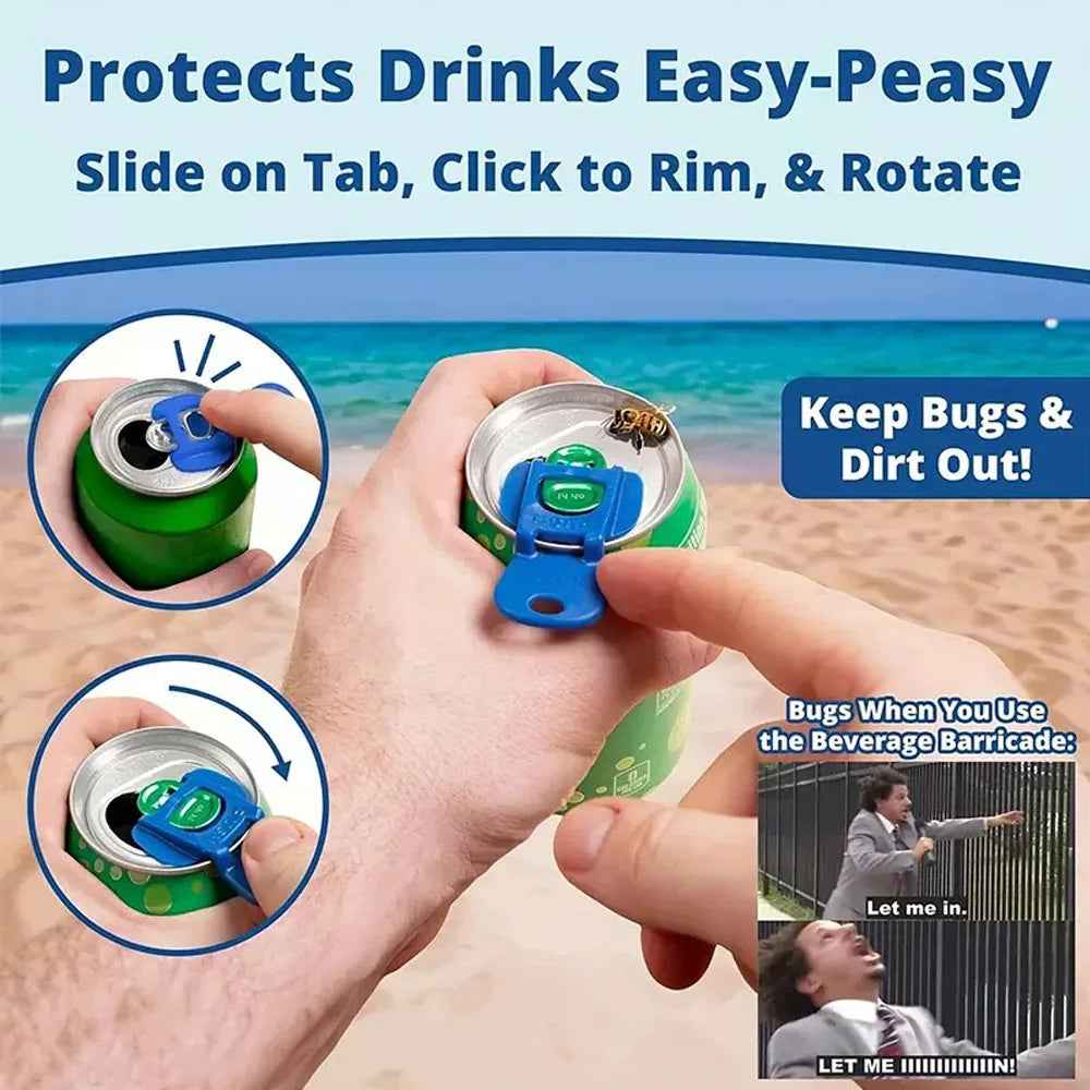 Easy-Pull Soda Can Opener Tool — Opens Ring-Pull Cans Without Breaking Nails or Cutting Fingers