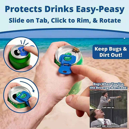 Easy-Pull Soda Can Opener Tool — Opens Ring-Pull Cans Without Breaking Nails or Cutting Fingers