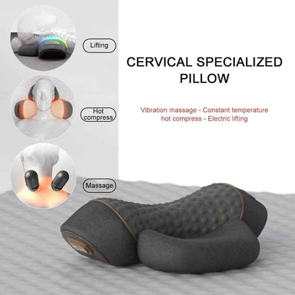 Electric Neck Massage Pillow — Heating & Vibration for Neck Pain Relief