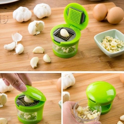 Garlic Dicer & Peeler — 2-in-1 Mincer with Interchangeable Blades Canada SBDS WORD