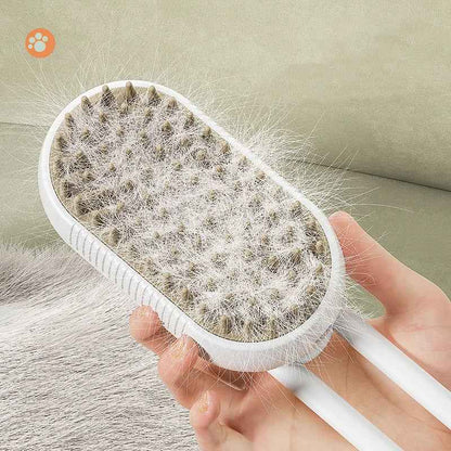 3-in-1 Cat Steam Brush Upgraded — Steam Grooming & Hair Removal, Rechargeable