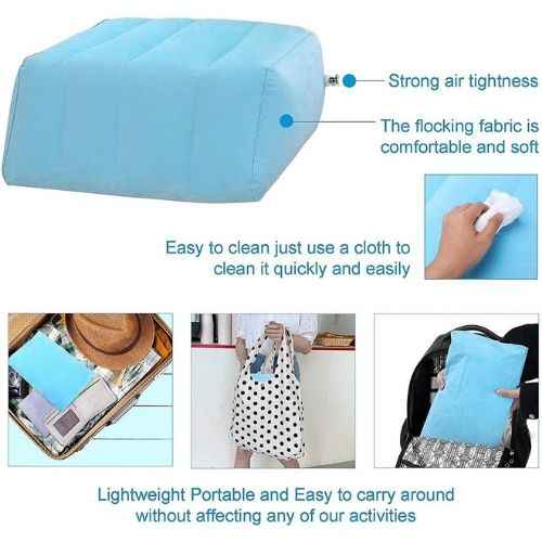 Leg Elevation Pillow — Memory Foam Wedge for Circulation, Swelling & Back Pain