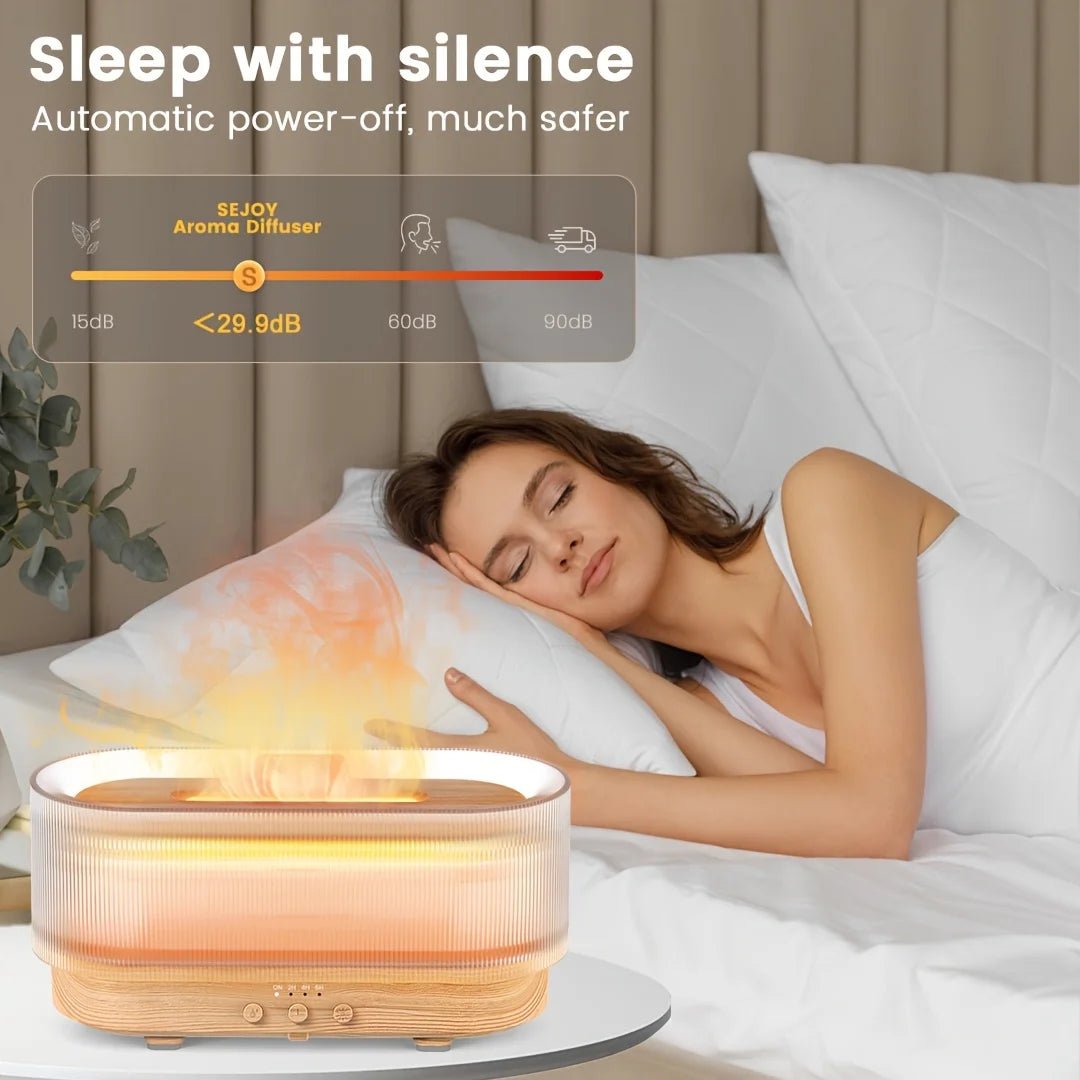 Air Flame Humidifier - SBDS WORDTR-9748aroma diffuseressential oil diffuserflame humidifier
