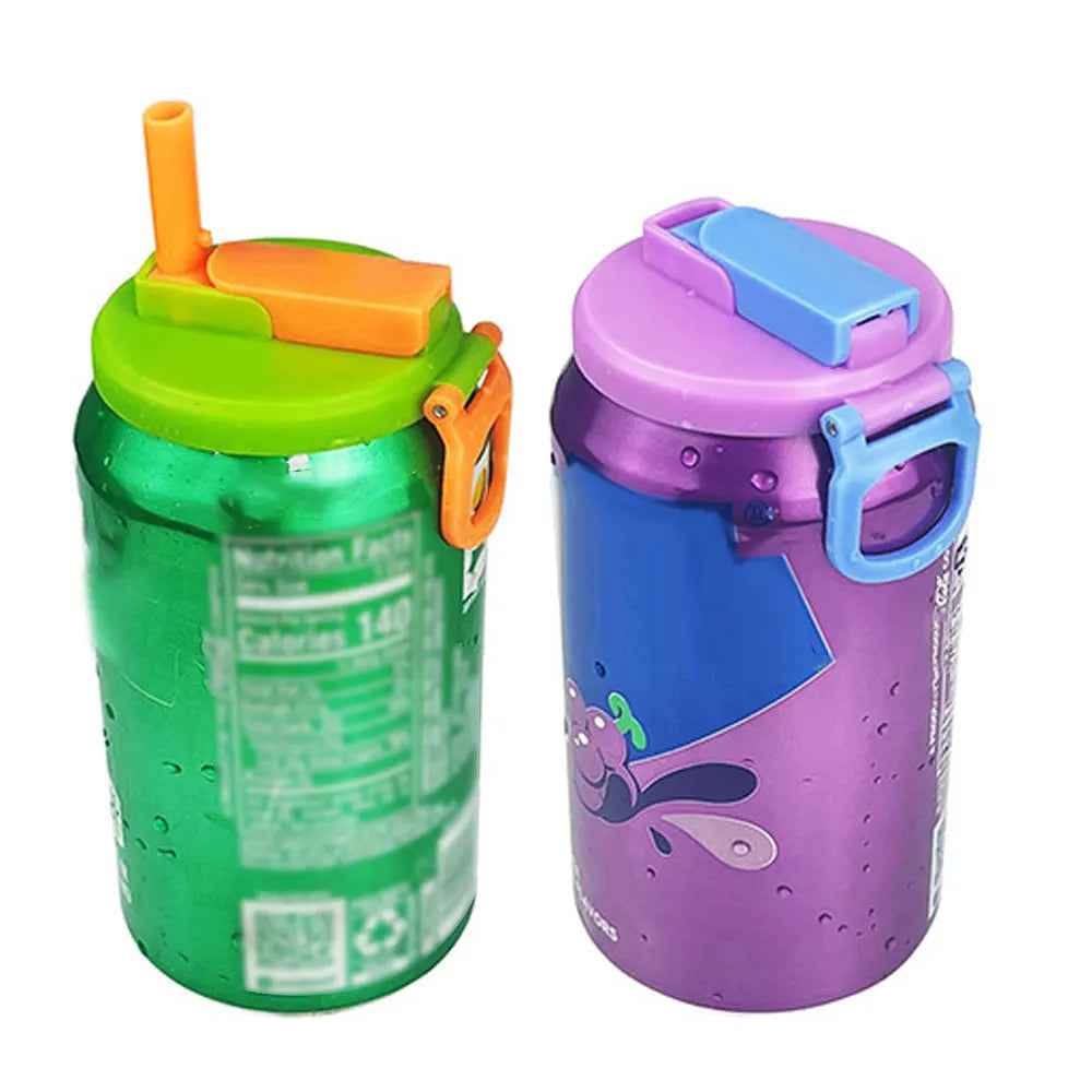 Soda Can Lid Cover with Built-In Straw — Keeps Cans Fresh, Spill-Free and Insect-Free Outdoors