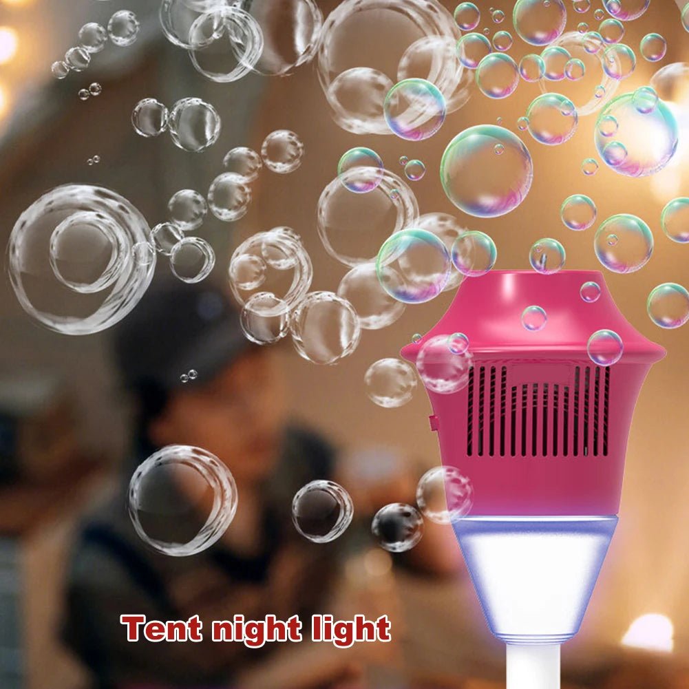 Standing Bubble Machine for Kids – LED Lights & Music Outdoor Toy - SBDS WORDTR-10696birthday toybubble machinekids outdoor toy