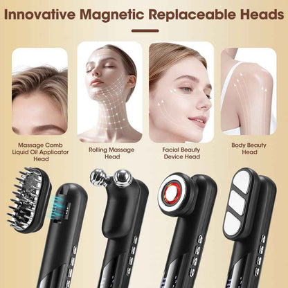 4-in-1 EMS Electric Scalp Massager Comb — Stimulates Hair Growth and Relieves Scalp Tension