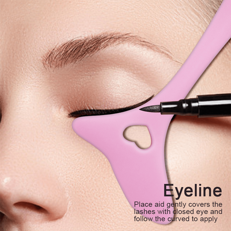 2x Silicone Eyeliner Makeup Stencil - SBDS WORDTR-626eyeliner stencillip liner toolmakeup stencil