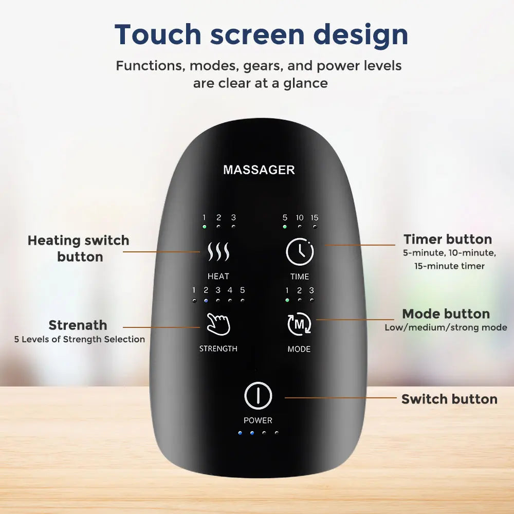 Wireless Electric Hand Massager — Heat Compression for Arthritis, Carpal Tunnel & Joint Pain SBDS WORD