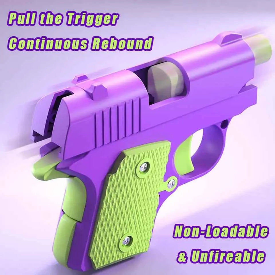 Stress Relief Fidget Pistol Toy — Satisfying Click-and-Spin Fidget for Focus and Anxiety