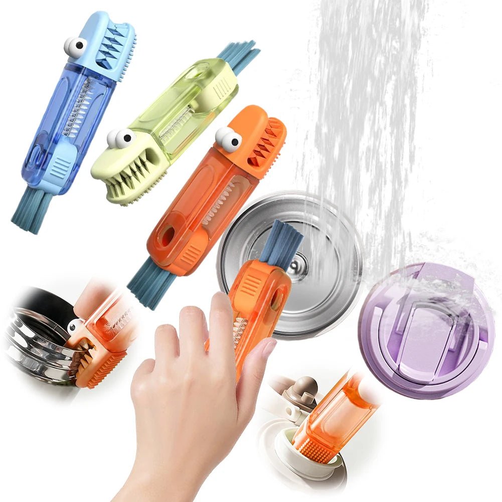 3 in 1 Cup Lid Gap Cleaning Brush - SBDS WORDTR-9642bottle brushcup cleaning brushkitchen cleaning
